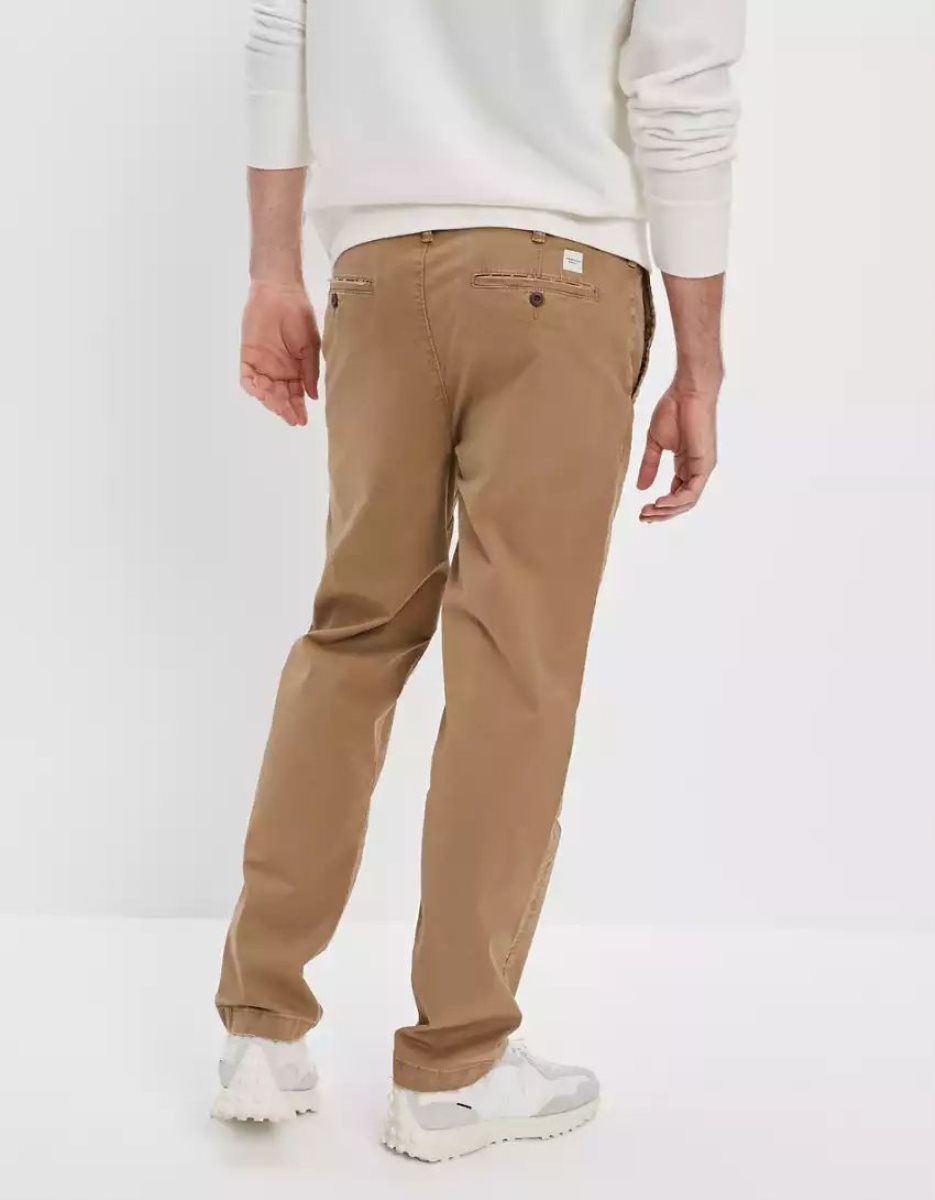 Pantalon American Eagle AE Flex Athlétiques Droit Lived-In Khaki Multicolore Homme | LRB-81268185